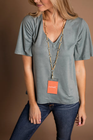 Danielle Circle Link DBL Chain (gold)