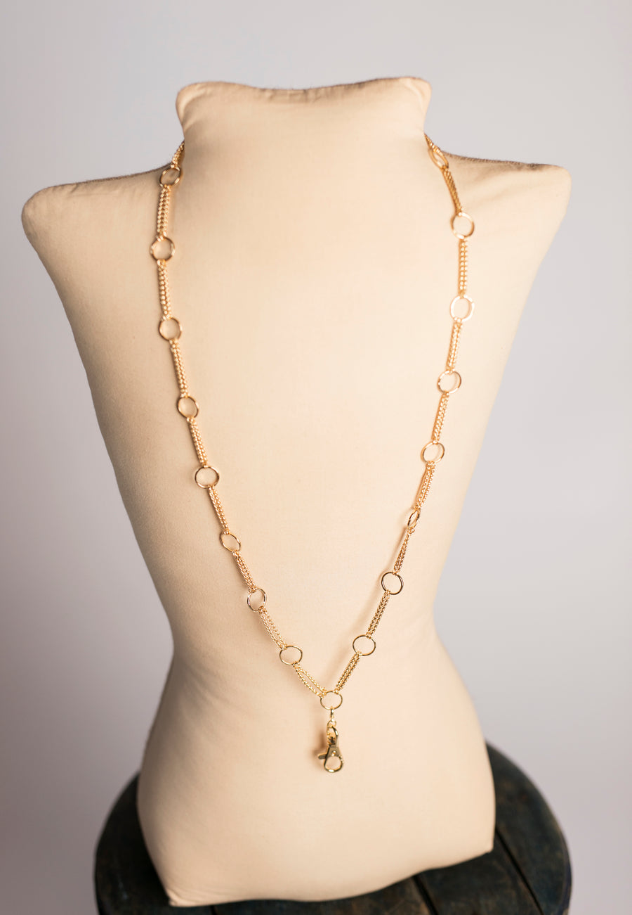 Danielle Circle Link DBL Chain (gold)