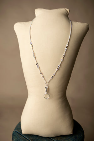 Hannah Infinity Lanyard Necklace (Stainless Steel)