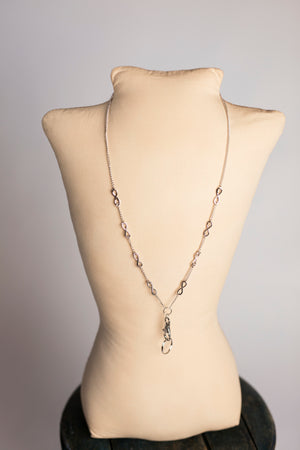 Hannah Infinity Lanyard Necklace (Silver)