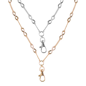 Hannah Infinity Lanyard Necklace (Gold)