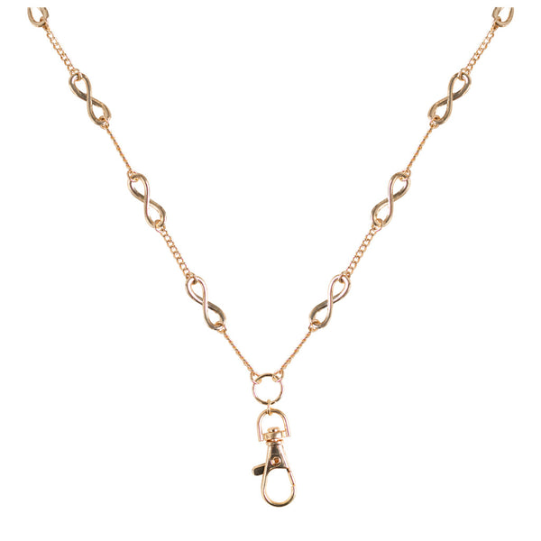 Women's Fashion Lanyard Silver Infinity Necklace - Sweet Carolina K