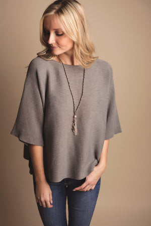 Leah Beaded Chain Tassel Lanyard Necklace (Gold)